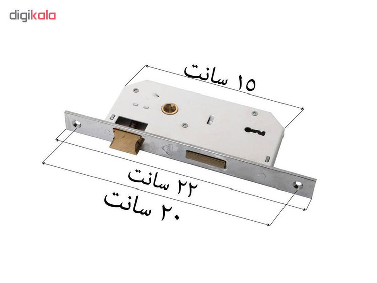 قفل درب کلیدی گروه صنعتی دلتا مدل ۰۳۲