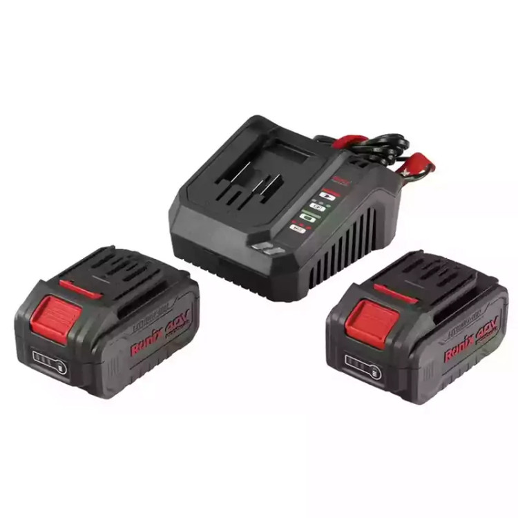 کیت مینی فرز شارژی براشلس 40 ولت 125 میلی متر دیمردار رونیکس مدل 8901-40V (12 ماه گارانتی)