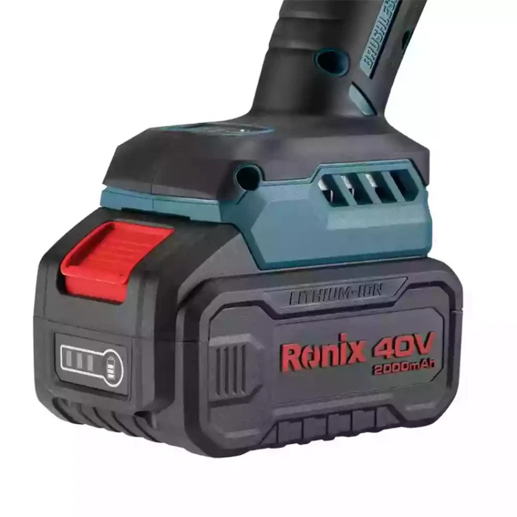 کیت مینی فرز شارژی براشلس 40 ولت 125 میلی متر دیمردار رونیکس مدل 8901-40V (12 ماه گارانتی)