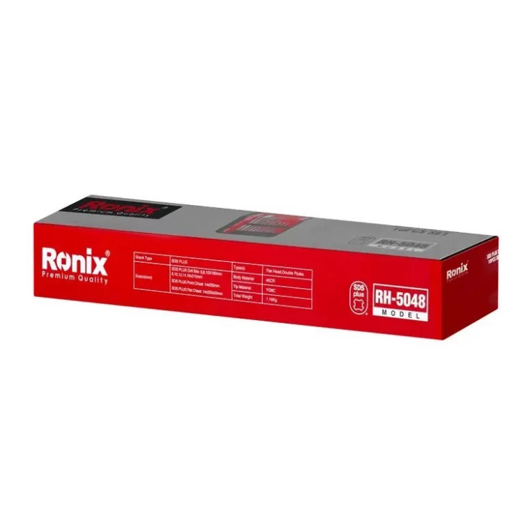 ست مته و قلم چهار شیار 10 عددی رونیکس مدل 5048 ست مته و قلم چهار شیار 10 عددی RH-5048 رونیکس